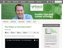 Tablet Screenshot of jobsearchroadmap.com